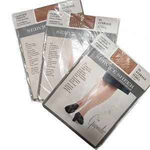 3 Pair of 1970s Unworn Seamed Nylon Stockings In The Packages Size 9 1/2 NWOT
